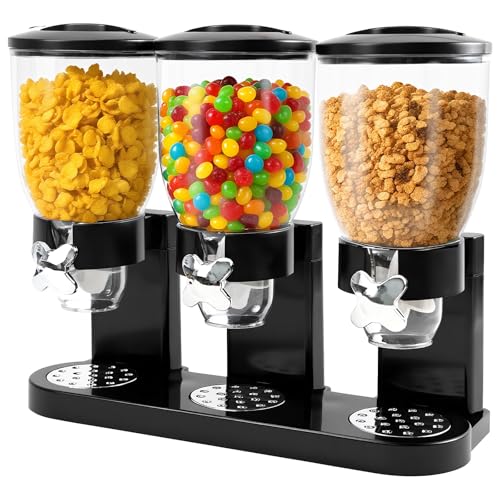 Triple Cereal Dispenser Countertop (Triple 6L Black)