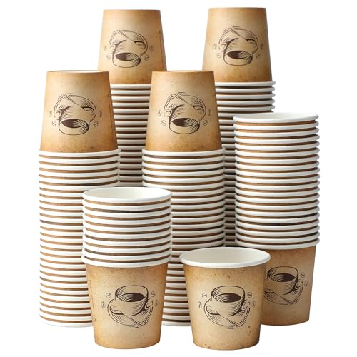 600 Pack 4 oz Small Coffee Cups Disposable Paper Espresso Cups (4OZ-600)