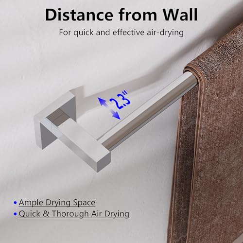 Towel Bar Towel Racks for Bathroom Wall Mounted (Chrome / Wall-Mounted)