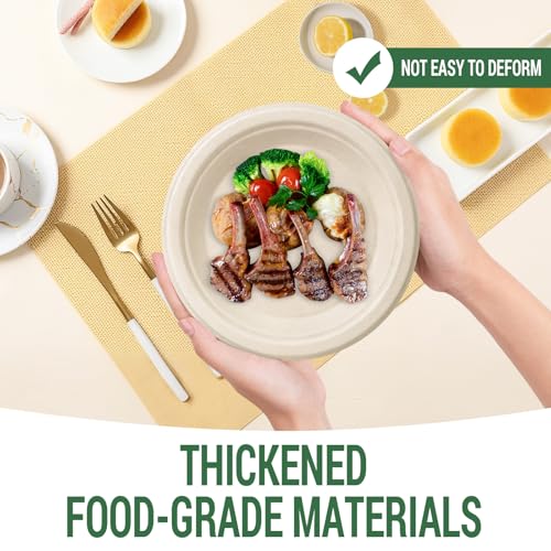 Small Compostable Paper Plates (Nature / 75 Count (6"))
