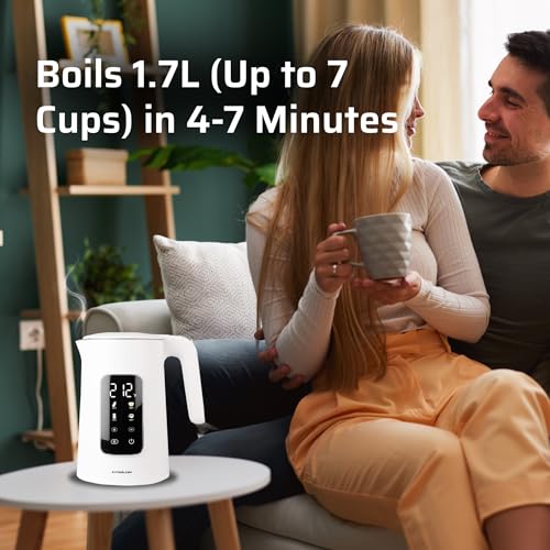 LCD Electric Kettle 1100W (EK White LCD)