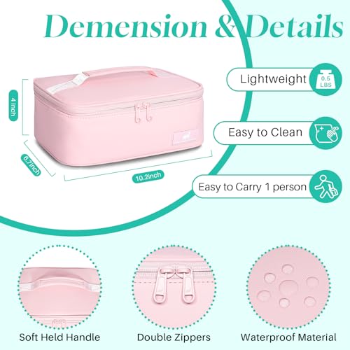 NOL Insulated Lunch Bag for Adults (Pink / Small (4.5 Liters))
