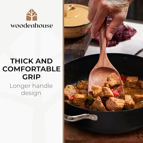 Wooden Spoons for Cooking 13 Pcs (13 Piece Set)