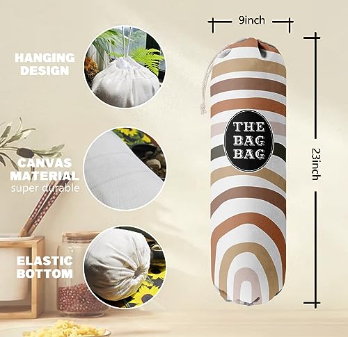 Boho Pattern Grocery Bags Holder and Organizer (Boho)