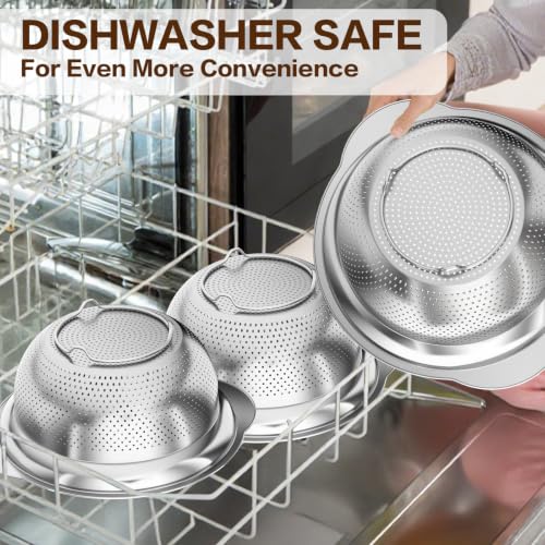 Large Strainers and Colanders (5+6+7QT)
