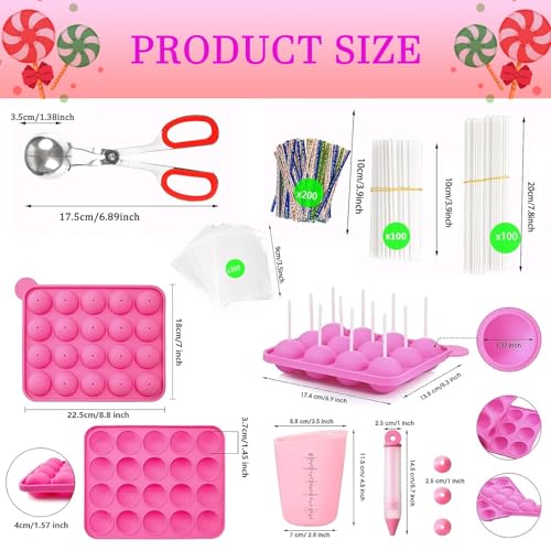 606Pcs Cake Pop Kit