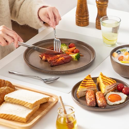 Plates and Bowls Sets (Muted Brown / 24 Pcs (Service for 8))
