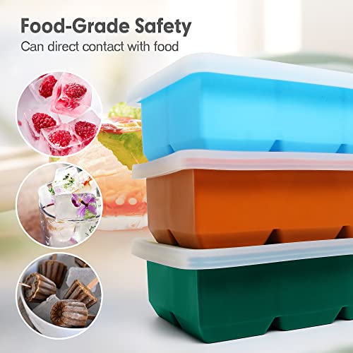 Silicone Ice Cube Trays (Orange)