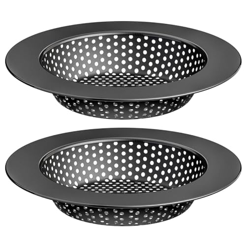 Black Kitchen Sink Drain Strainer (2 Count)
