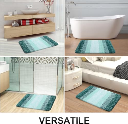 Bathroom Runner Rug 47x17 (47" X 17" / Blackish Green)