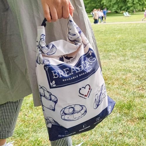 Bread Bags 2 Pack Reusable Zipper Bags Extra Large (2 Count)