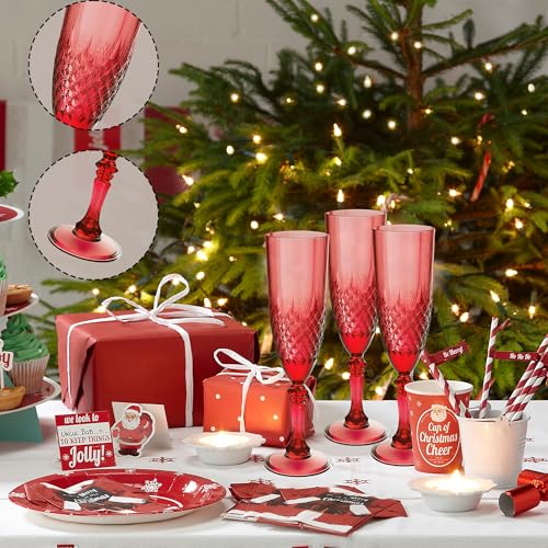 24 Pack Plastic Champagne Flutes (24 Count)