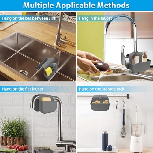 Sponge Holder for Kitchen Sink (Dark Gray)
