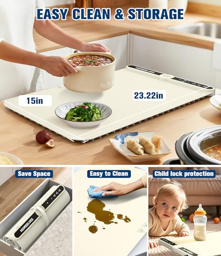 Warming Mat for Food (Beige / 24x15 Inch)