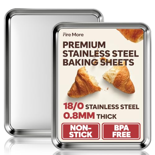 Quarter Sheet Pan Set of 2 (12.4” x 9.6”)