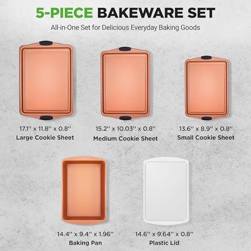 5‑Piece Non‑Stick Bakeware Set (5 Piece Set)
