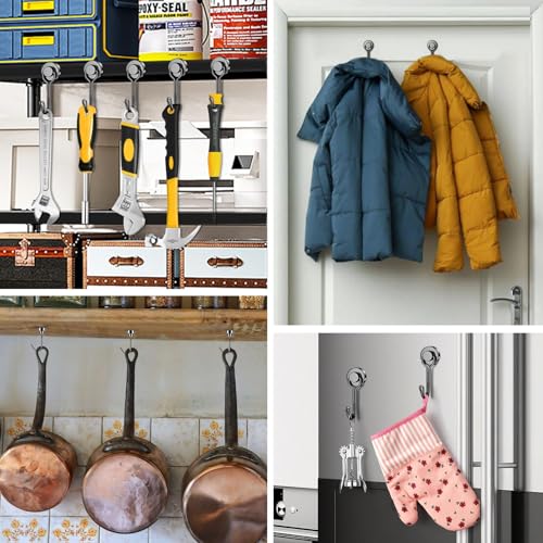 50 Pack Black Magnet Hooks (50 Count)