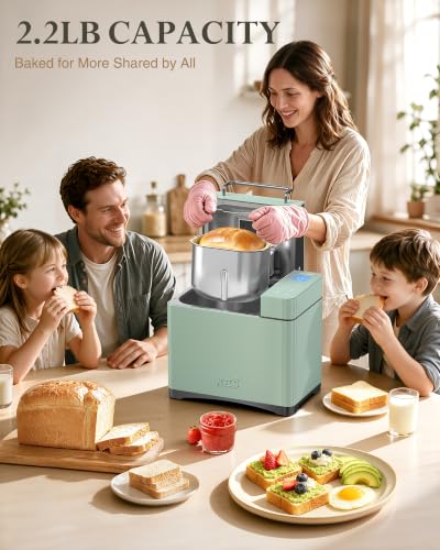 2.2LB Bread Maker (Kelly Green Stainless Steel)