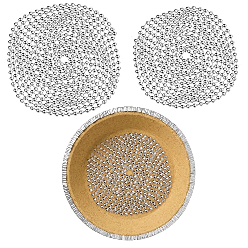 2 Pcs Pie Weights Baking Beads Stainless Steel Chain
