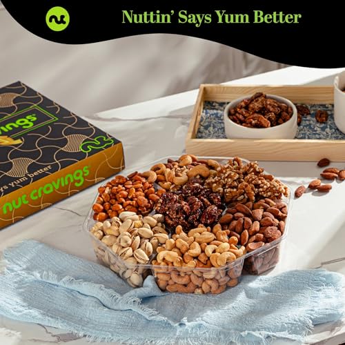 Mixed Nuts Gift Basket in Black Gold Box