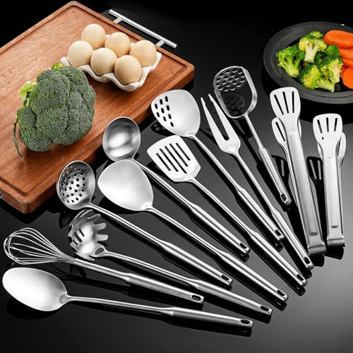 Stainless Steel Kitchen Utensils 12 Pcs (Small-12)