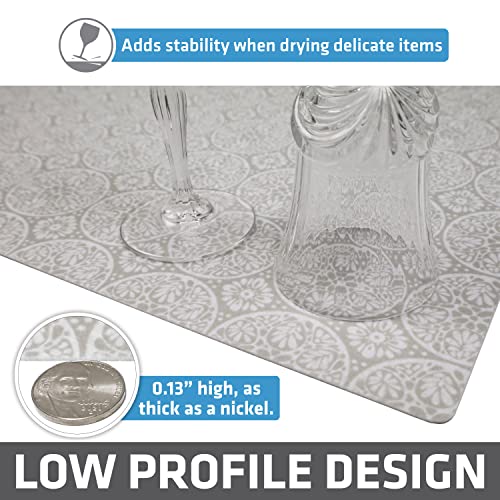 Jumbo XL Dish Drying Mat (Tan Global / 19" x 24")