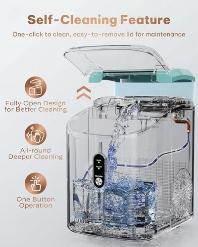 Nugget Ice Maker Countertop (Mint / 36lbs)