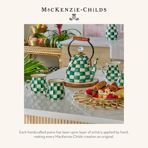Enamel Abundant Bowl (Emerald Check)