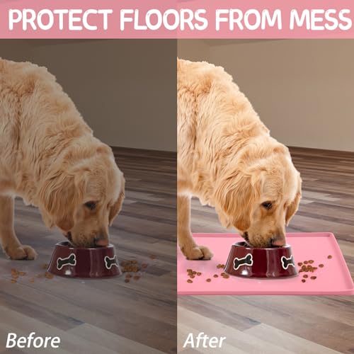 Silicone Cat & Dog Food Mat for Floors Waterproof