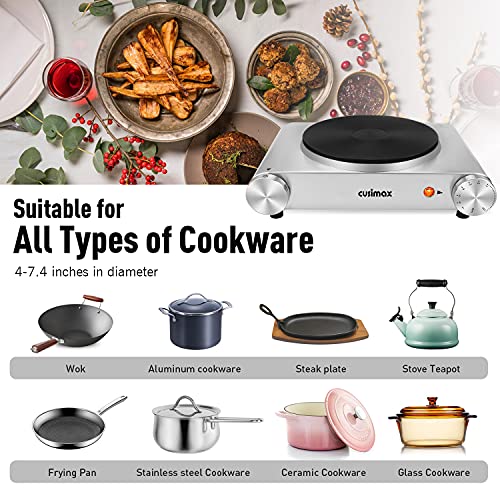 Electric Stove (Silver / Single Burner)