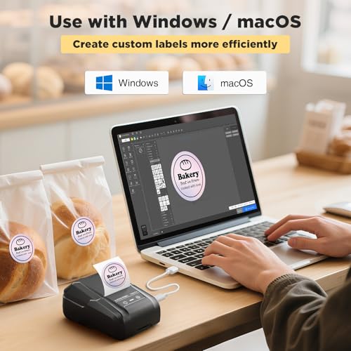 T50M Pro Bluetooth Label Maker Machine with Tape
