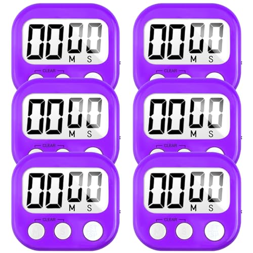 Digital Kitchen Timers for Cooking (Purple)