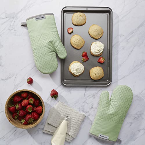Asteroid Oven Mitt Set (7"x12.5" / Pistachio Green)