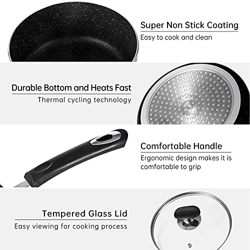 Nonstick Saucepan Set with Lid
