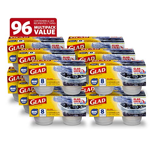 GladWare Mini Round Food Storage Containers (Round / 4 oz - 96 Count)