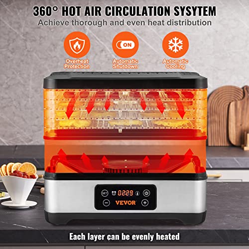 Food Dehydrator Machine (5-Trays/300W)