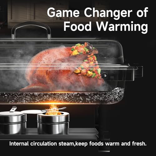 Chafing Dishes for Buffet 4 Pack (2 / Black)
