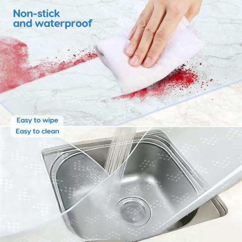 Silicone Mat for Kitchen Counter (Clear / 36"L x 24"W)