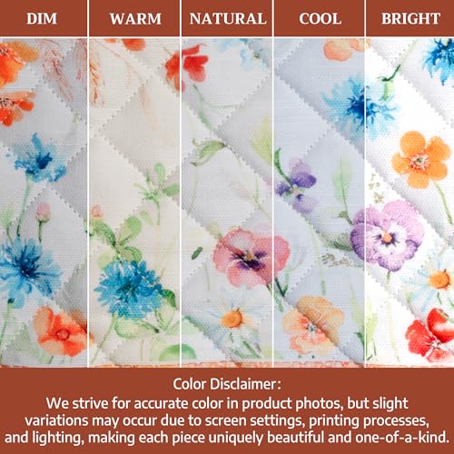 Pot Holders 100% Cotton Potholders (039 - Summer Whisper / 8" x 8" (Pot Holder Pack of 1))