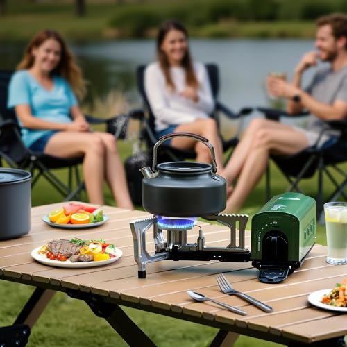 OUTDOORS Butane Camping Stove (Green)