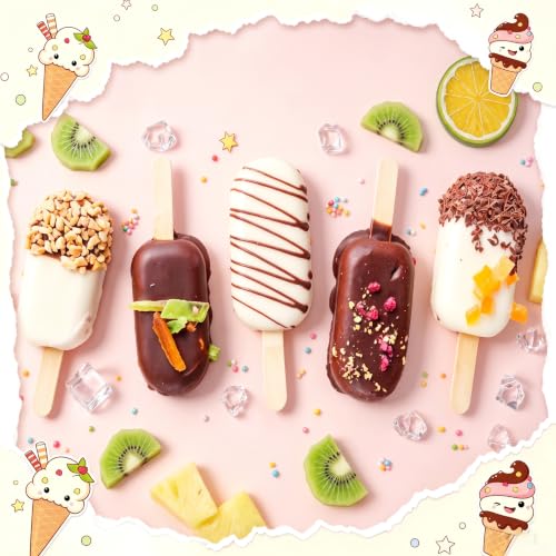 2 Pack Popsicles Molds (White)