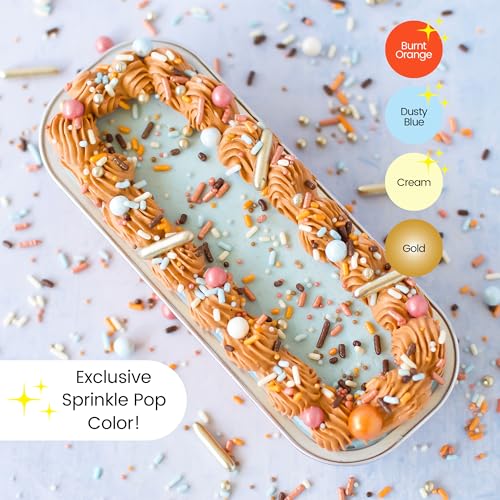 Pumpkin Carriage Sprinkle Mix (Burnt Orange, Light Blue, Vintage Gold, Rose Gold)
