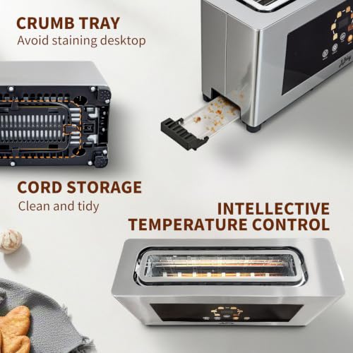 2 Slice Toaster with Touchscreen (Sliver)