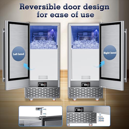 Under Counter Commercial Ice Maker 100LBS (100Lbs/Day / Embedded)