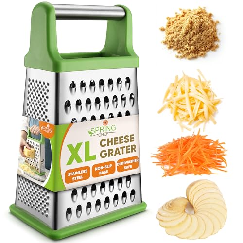 Stainless Steel XL Cheese Grater for Kitchen
