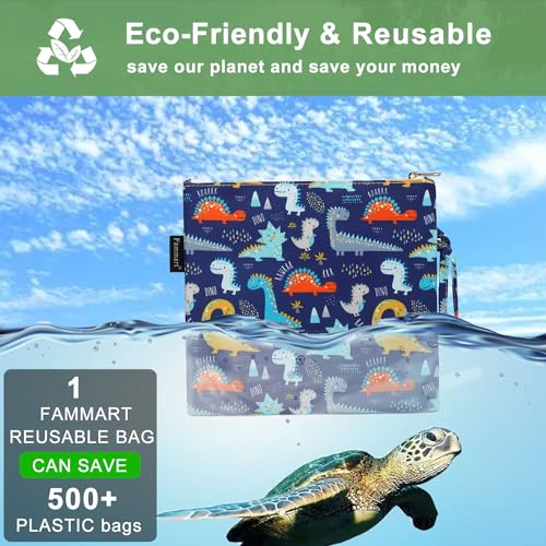 Reusable Sandwich Bag (Large, 1 Pack - Dinosaur)