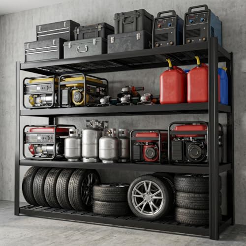 4 Tier Heavy Duty Garage Shelving (4T 71" W x 24" D x 71" H)
