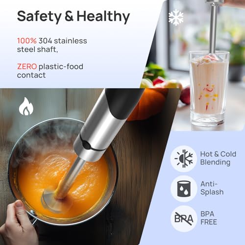 4 in 1 Immersion Hand Blender Max 1100W (4 IN 1 / Black)