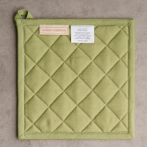 Pot Holders 100% Cotton Potholders (091 - Mountain Life / 8" x 8" (Pot Holder Pack of 2))