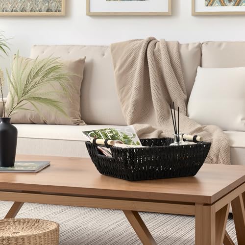 Wicker Baskets (Black / Medium)